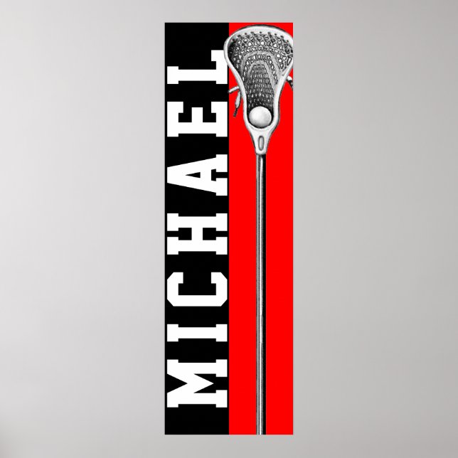 Personalized Lacrosse Poster (Front)