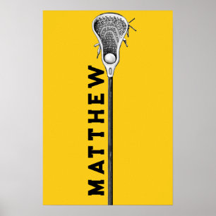 personalized lacrosse poster