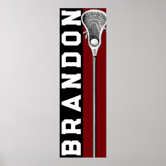 Personalized Lacrosse Poster (Front)