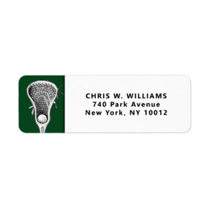 Personalized Lacrosse Sports Green