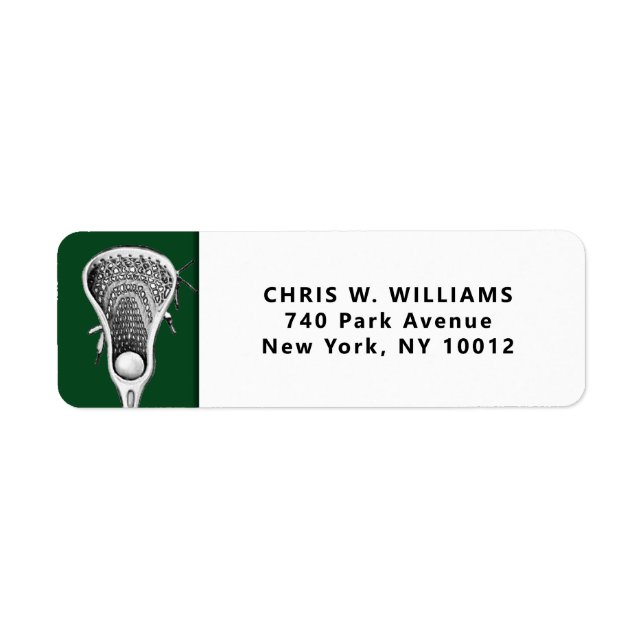 Personalized Lacrosse Sports Green (Front)