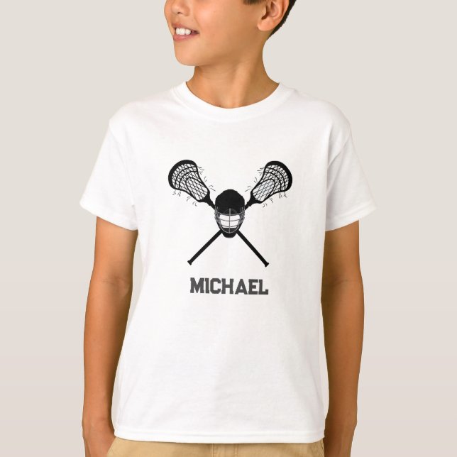 Personalized Lacrosse Your Name  T-Shirt (Front)