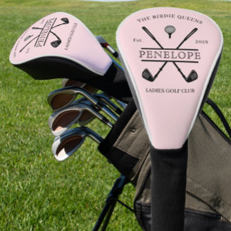 Personalized Ladies Golf Club Name Head Cover