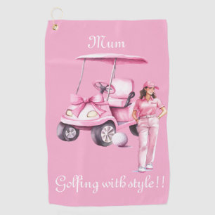 Personalized Ladies Golf Style Golf Towel
