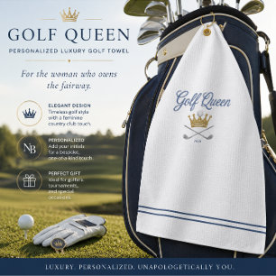 Personalized Ladies Golf Towel Golf Queen Gift