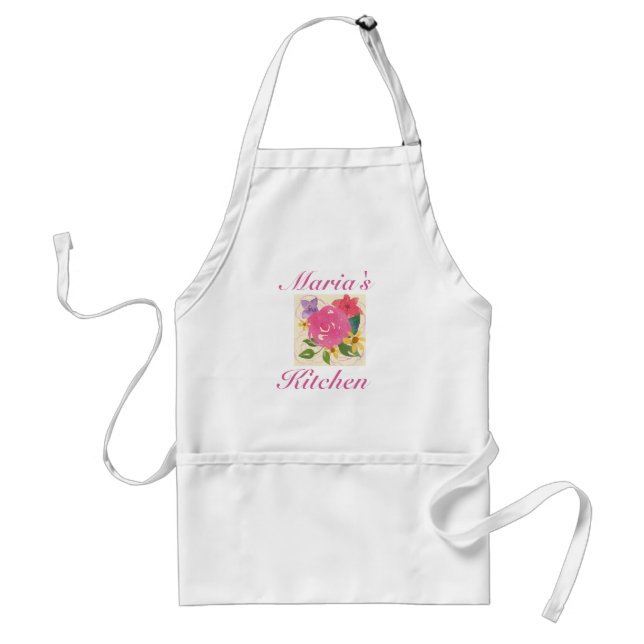 Personalized Ladies Kitchen Apron, Great Gift Standard Apron (Front)