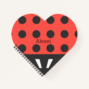 Personalized Lady Bug Notebook