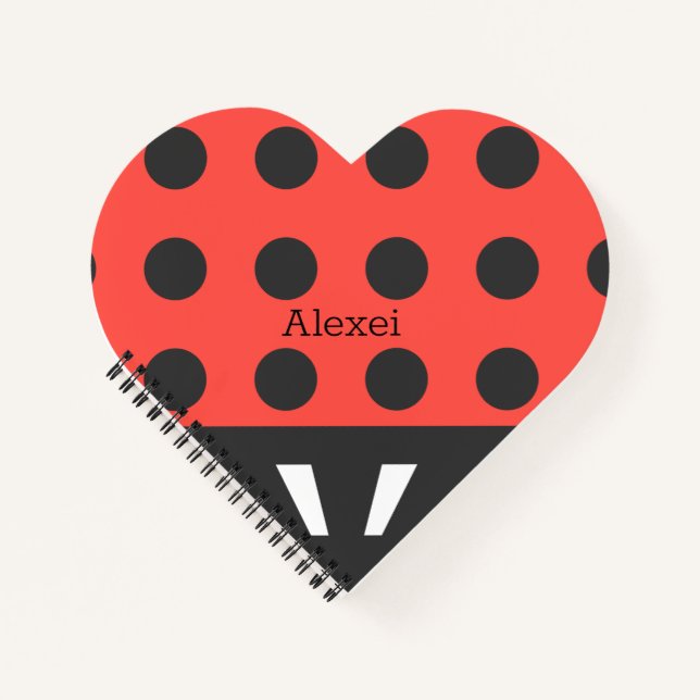 Personalized Lady Bug Notebook (Front)