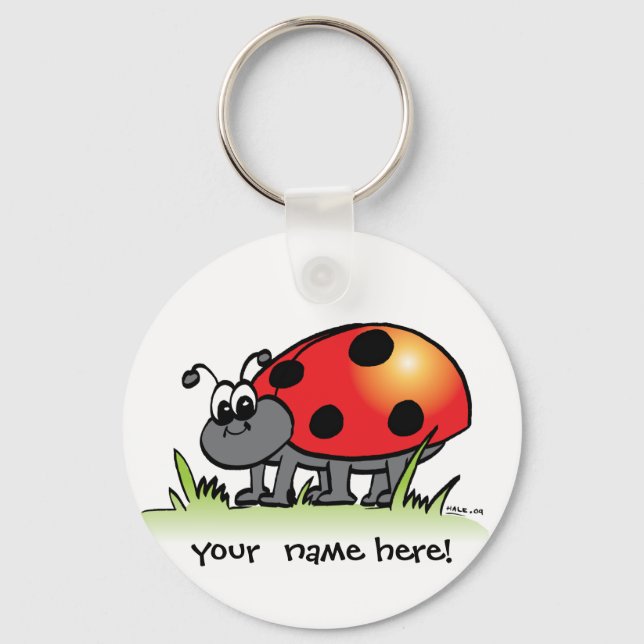 Personalized Ladybug Keychain (Front)