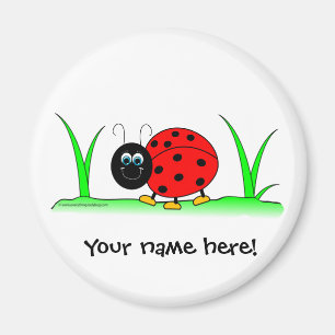 Personalized Ladybug Magnet