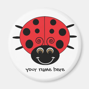 Personalized Ladybug Magnet
