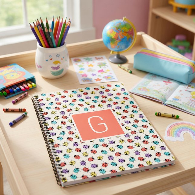 Personalized Ladybug Spiral Notebook (Creator Uploaded)