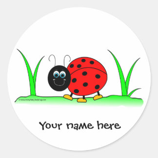 Personalized Ladybug Sticker