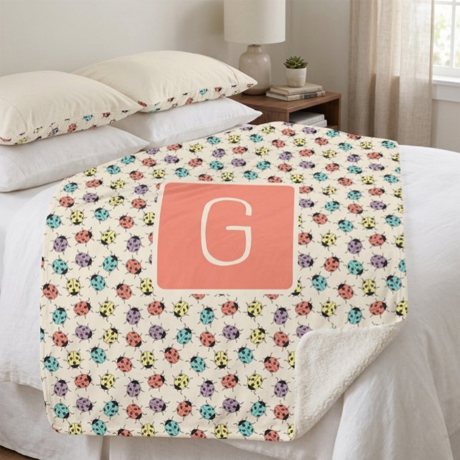 Personalized Ladybug Throw Blanket (Creator Uploaded)