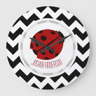 Personalized Ladybug Wall Clock