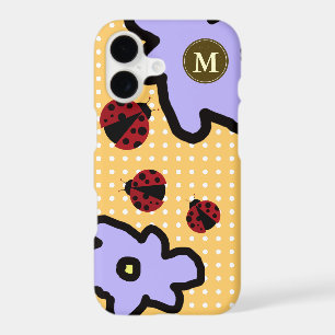 personalized ladybugs and flowers