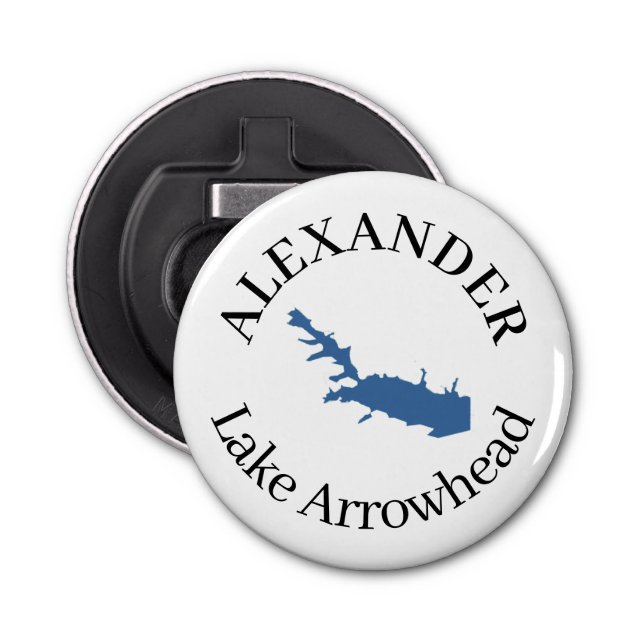 Personalized Lake Arrowhead   Bottle Opener (Front)