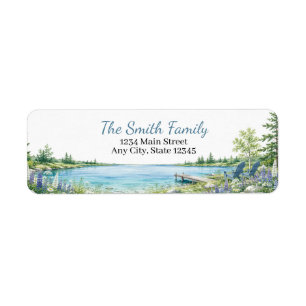 Personalized Lake Chairs Return Address