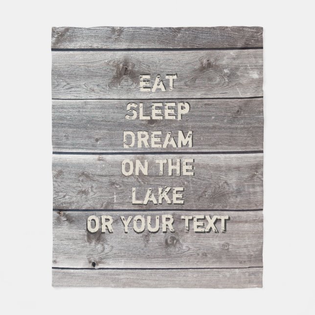 Personalized Lake House Decorating Ideas, Throw Fleece Blanket (Front)