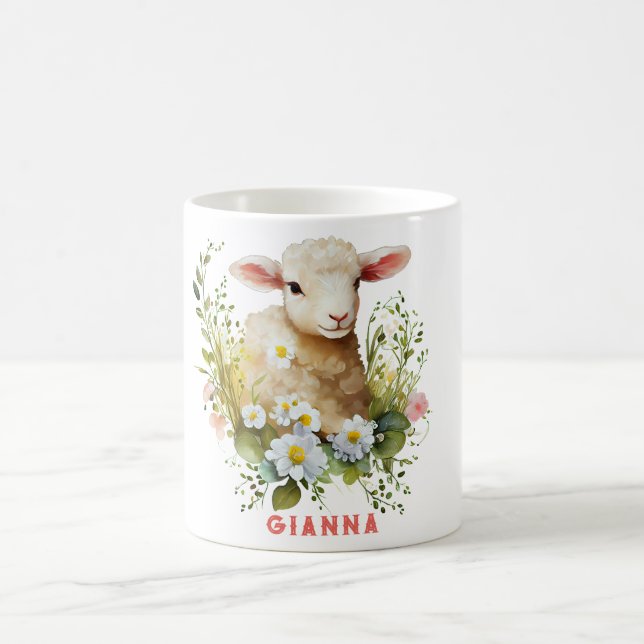 Personalized Lamb Coffee Mug (Center)