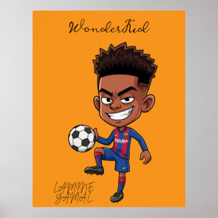 Personalized Lamine Yamal Football Star Poster