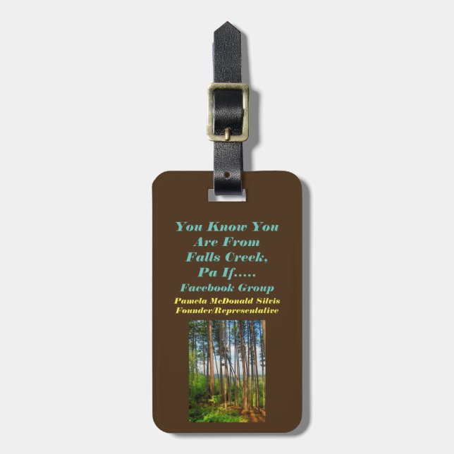 Personalized Lanyand/Luggage Tag (Front Vertical)