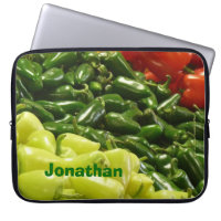 Personalized Laptop Computer Sleeve Chili Peppers
