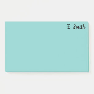 Personalized Large Blue Post-it Notes