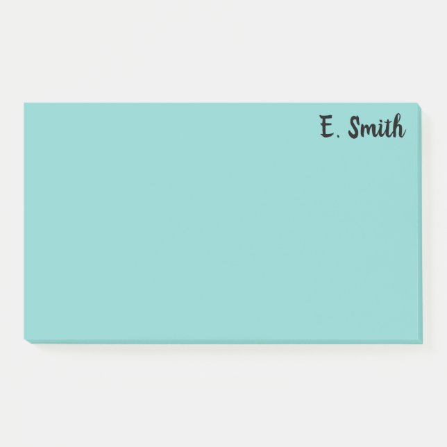 Personalized Large Blue Post-it Notes (Front)