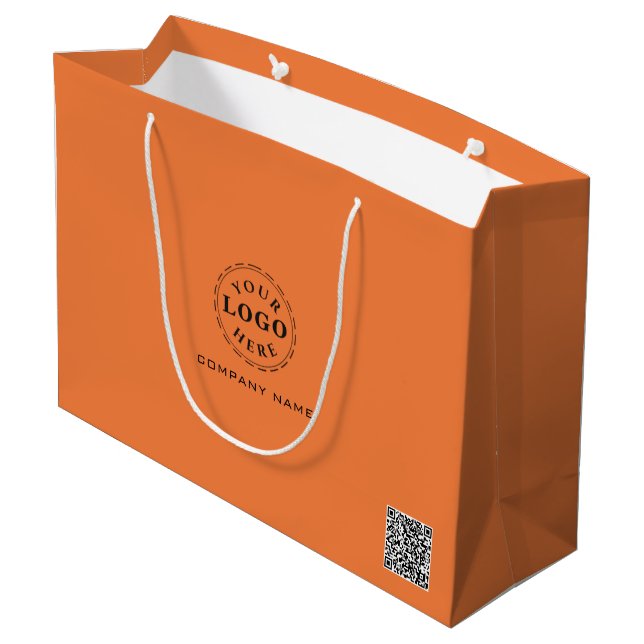 Personalized Large Gift Bag for Branding (Back Angled)
