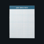 Personalized Large Graph Paper Notepad<br><div class="desc">Large Graph Paper , Sheets,  Grid Paper,  Notepad (</div>