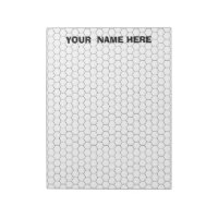 Personalized Large Hexagon Graph Paper