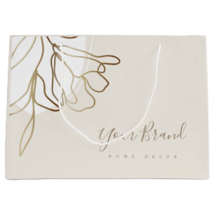 Personalized Large Paper Bag Elegant Design