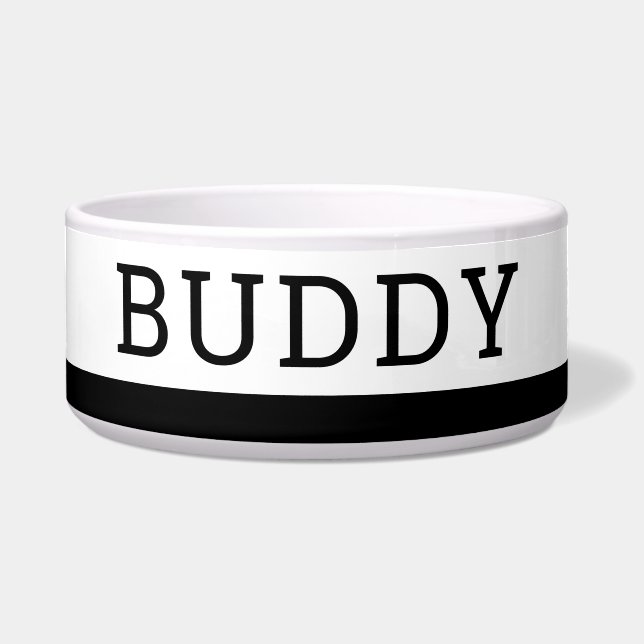 Personalized Large Pet Bowl with Name (Front)