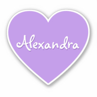 Personalized Large Purple Heart Name