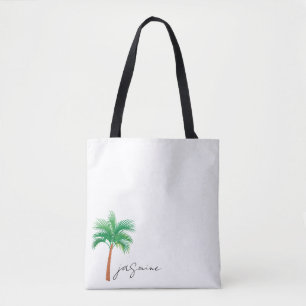 Personalized Large Tote Bag with Rope Handle, Beac