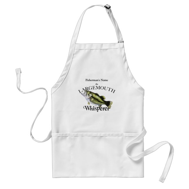 Personalized Largemouth Whisperer Light Fishing Standard Apron (Front)