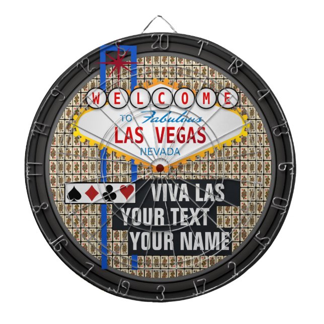 Personalized Las Vegas Dartboard (Front)