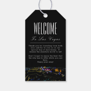 Personalized Las Vegas Skyline Welcome Gift Tag