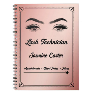 Personalized Lash Technician Notebook