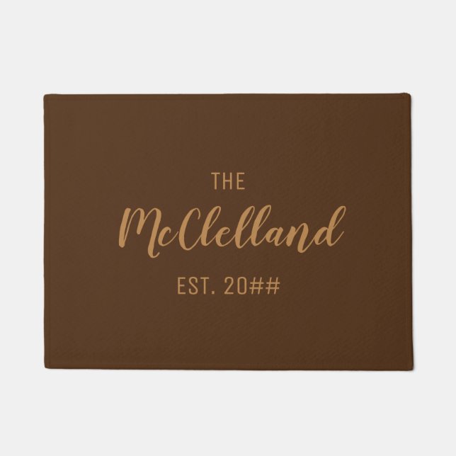 Personalized Last Name Door Mat (Front)