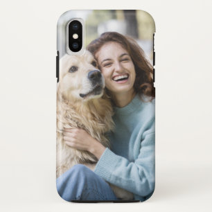 Personalized Laughing Girl with Pet Dog Case-Mate iPhone Case