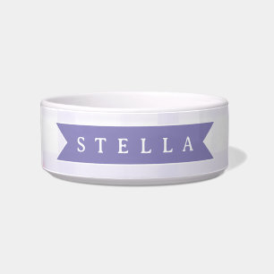 Personalized Lavender Gingham Floral Name Gift  Bowl