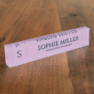 Personalized Lavender Name Gift for Her Nameplate