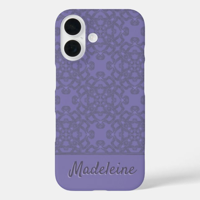 Personalized lavender pattern Case-Mate iPhone case (Back)