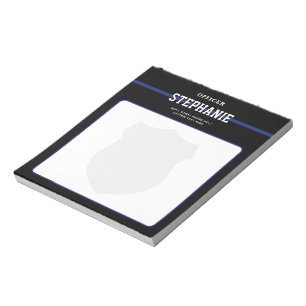 Personalized Law Enforcement Police Officer Notepad