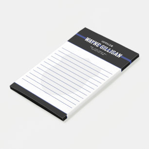 Personalized Law Enforcement Police Officer Post-it Notes