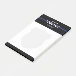 Personalized Law Enforcement Police Officer Post-it Notes