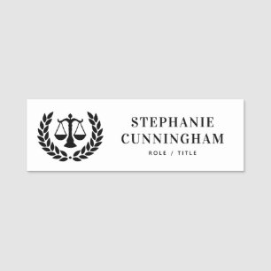Personalized Law Firm Employee Lawyer Paralegal  Name Tag