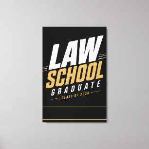 Personalized Law School Graduate 2026 Name Canvas Print